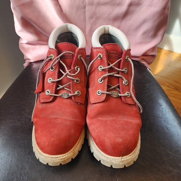 Timberland Shoes - Timberland Waterproof Men's Red Work Boots